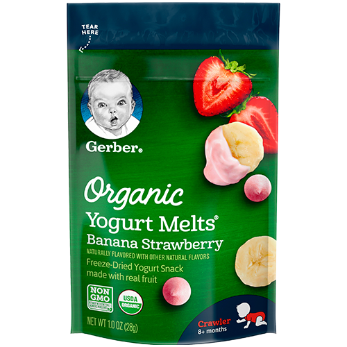 Gerber Organic Yogurt Melts® l Banana Strawberry 
