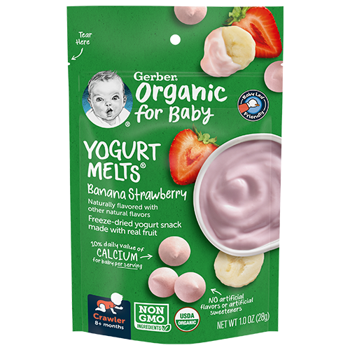 Gerber Organic Yogurt Melts® l Banana Strawberry 