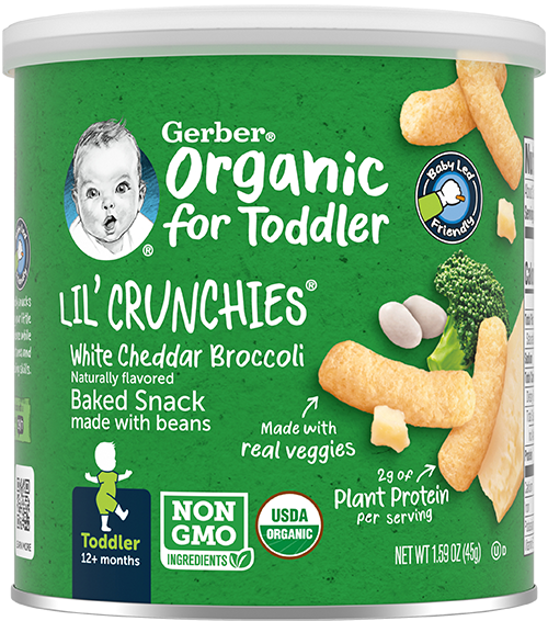 Organic Lil' Crunchies White Cheddar Broccoli