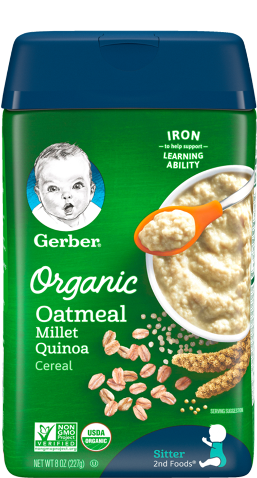 Organic Oatmeal Millet Quinoa Cereal