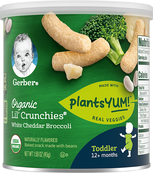 Organic Lil' Crunchies White Cheddar Broccoli