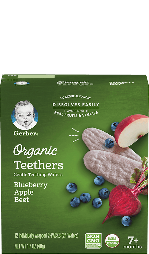 Organic Teethers Blueberry Apple Beet